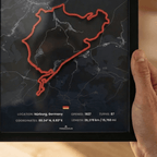 3D Formula Track Wall Art – Nürburgring Circuit Edition | Premium Motorsport Décor - Gifts4Him