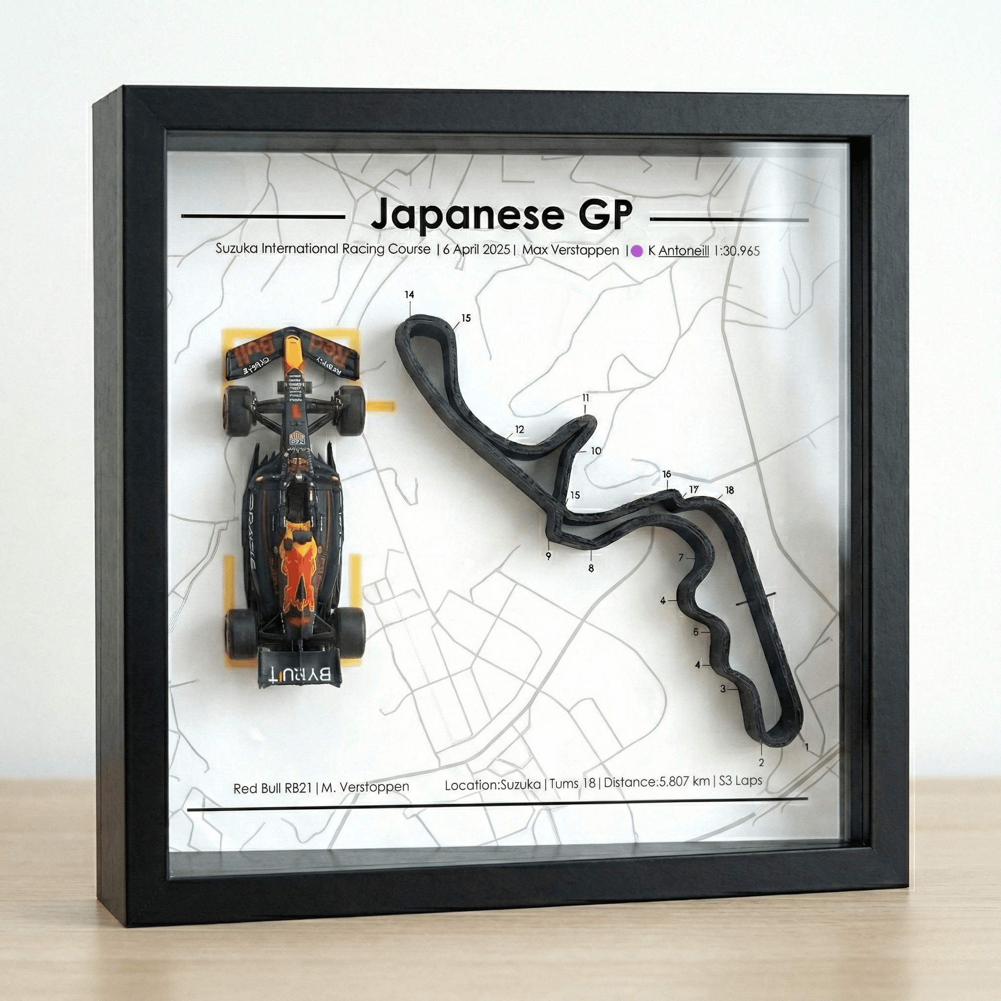 Max Verstappen Japanese GP 2025 Collectible | Premium Die Cast Scale Car | F1 Inspired 1:43 Display Model | Premium Formula 1 Gift for Him - Gifts4Him