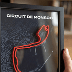 Monaco F1 Circuit 3D Wall Art – Premium Formula 1 Track Décor - Gifts4Him