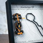 Oscar Piastri Azerbaijan GP 2024 Collectible |Premium Die Cast Scale Car | Formula 1 Inspired Display Model | Perfect F1 Gift for Him - Gifts4Him