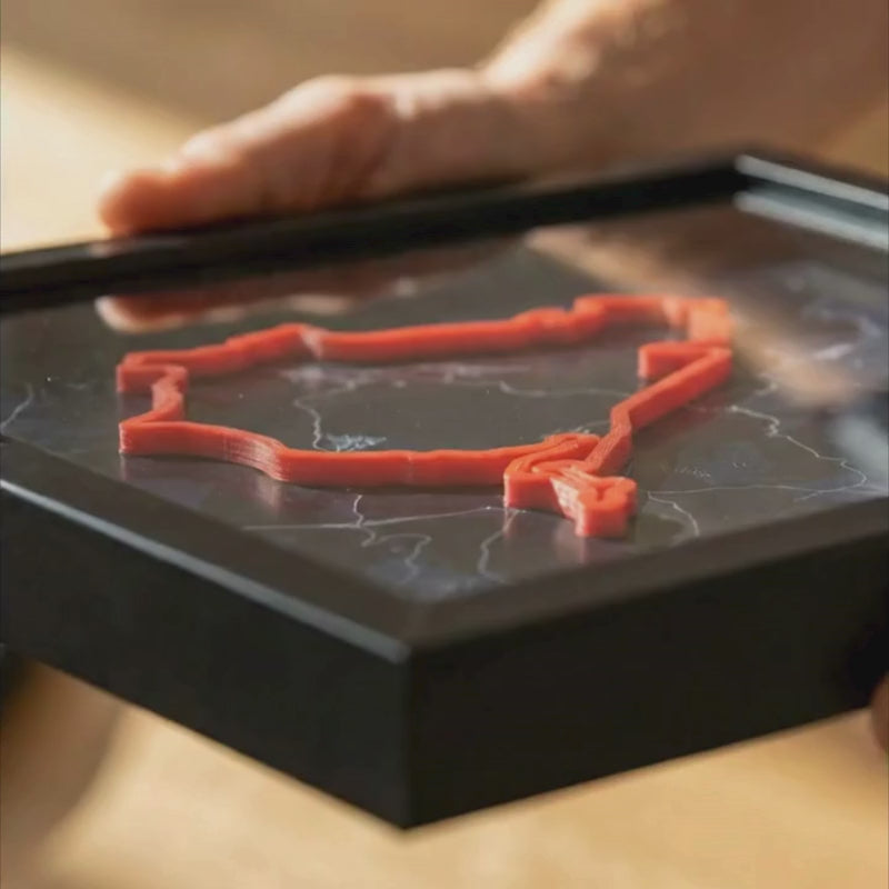 3D Formula Track Wall Art – Nürburgring Circuit Edition | Premium Motorsport Décor